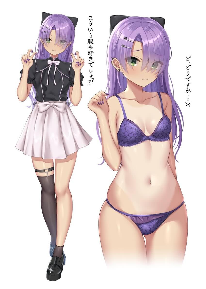 日焼け跡がエロい水泳女子・火打谷愛衣のエロイラストとセックス <> 010
