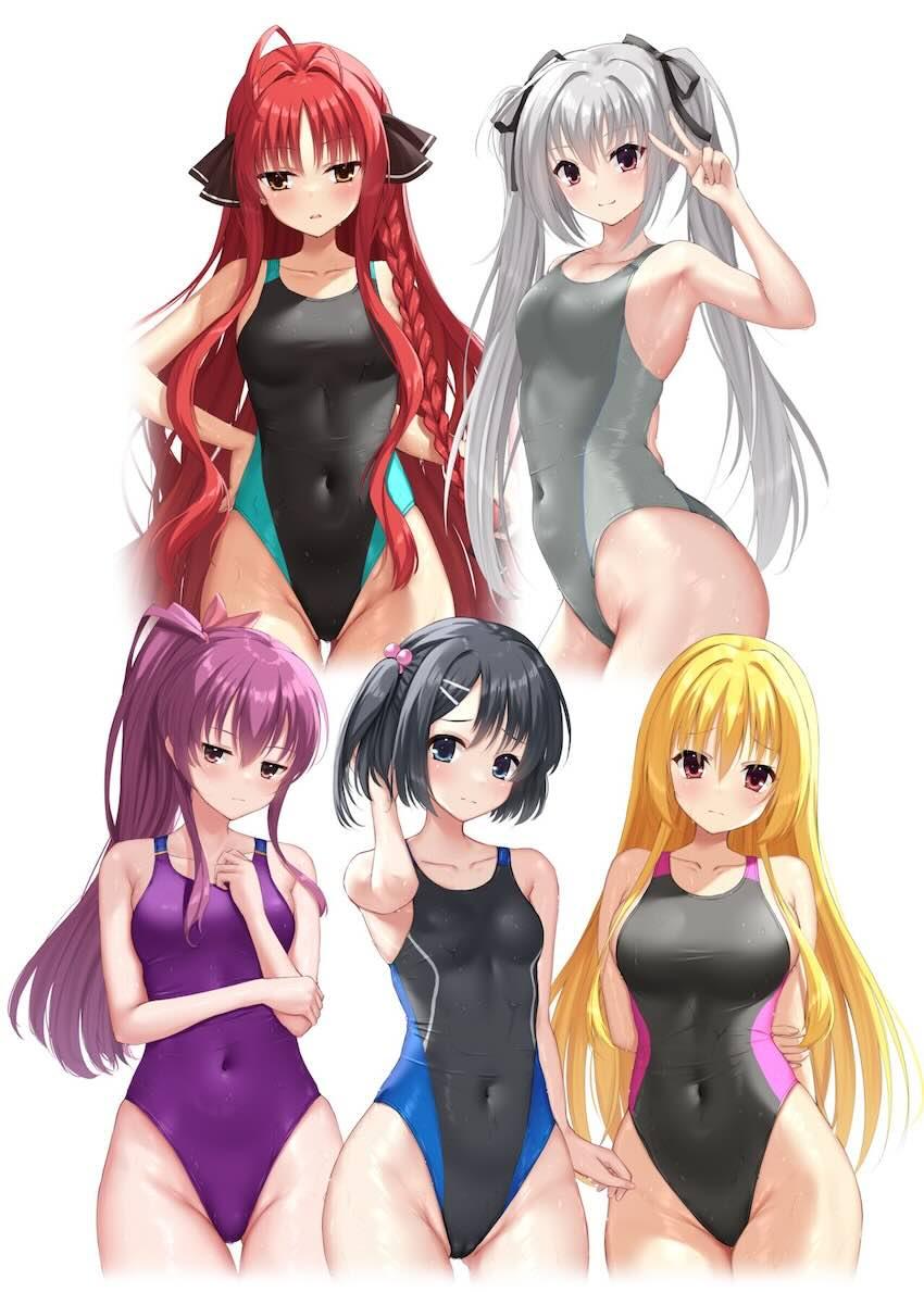 日焼け跡がエロい水泳女子・火打谷愛衣のエロイラストとセックス <> 012