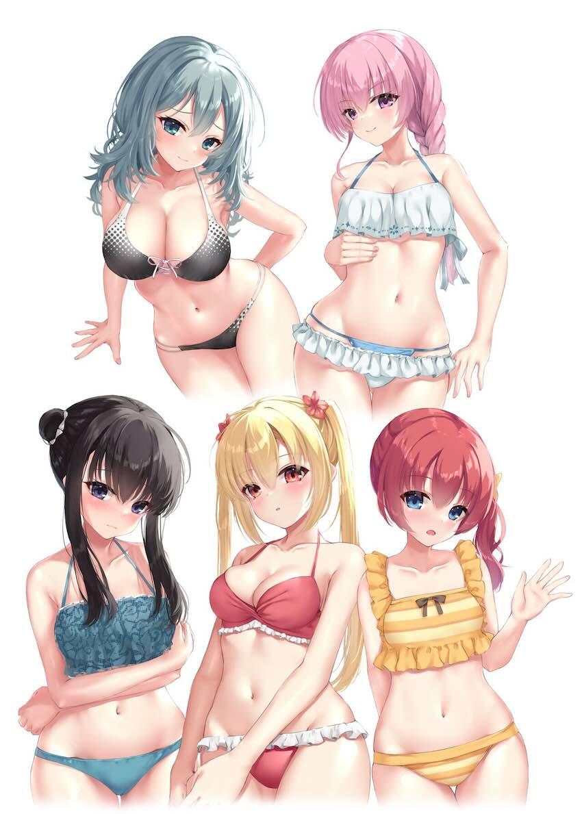 日焼け跡がエロい水泳女子・火打谷愛衣のエロイラストとセックス <> 015