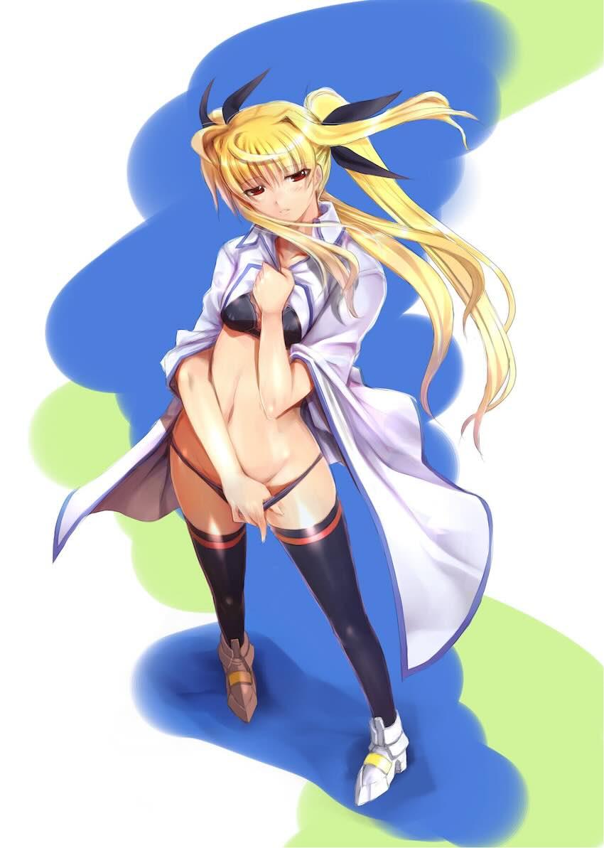 フェイトとなのはの双頭ディルドレズえっちほかフルカラーイラスト集 <> 017