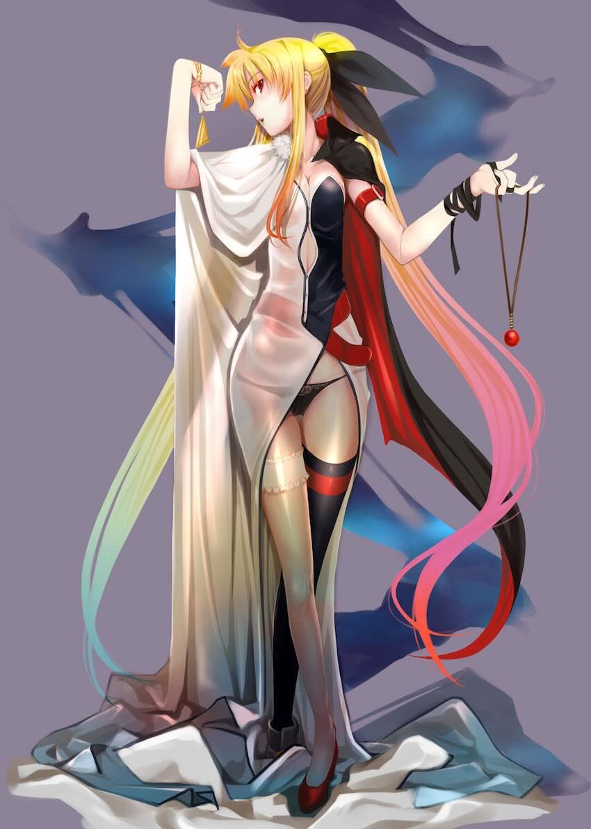 フェイトとなのはの双頭ディルドレズえっちほかフルカラーイラスト集 <> 035