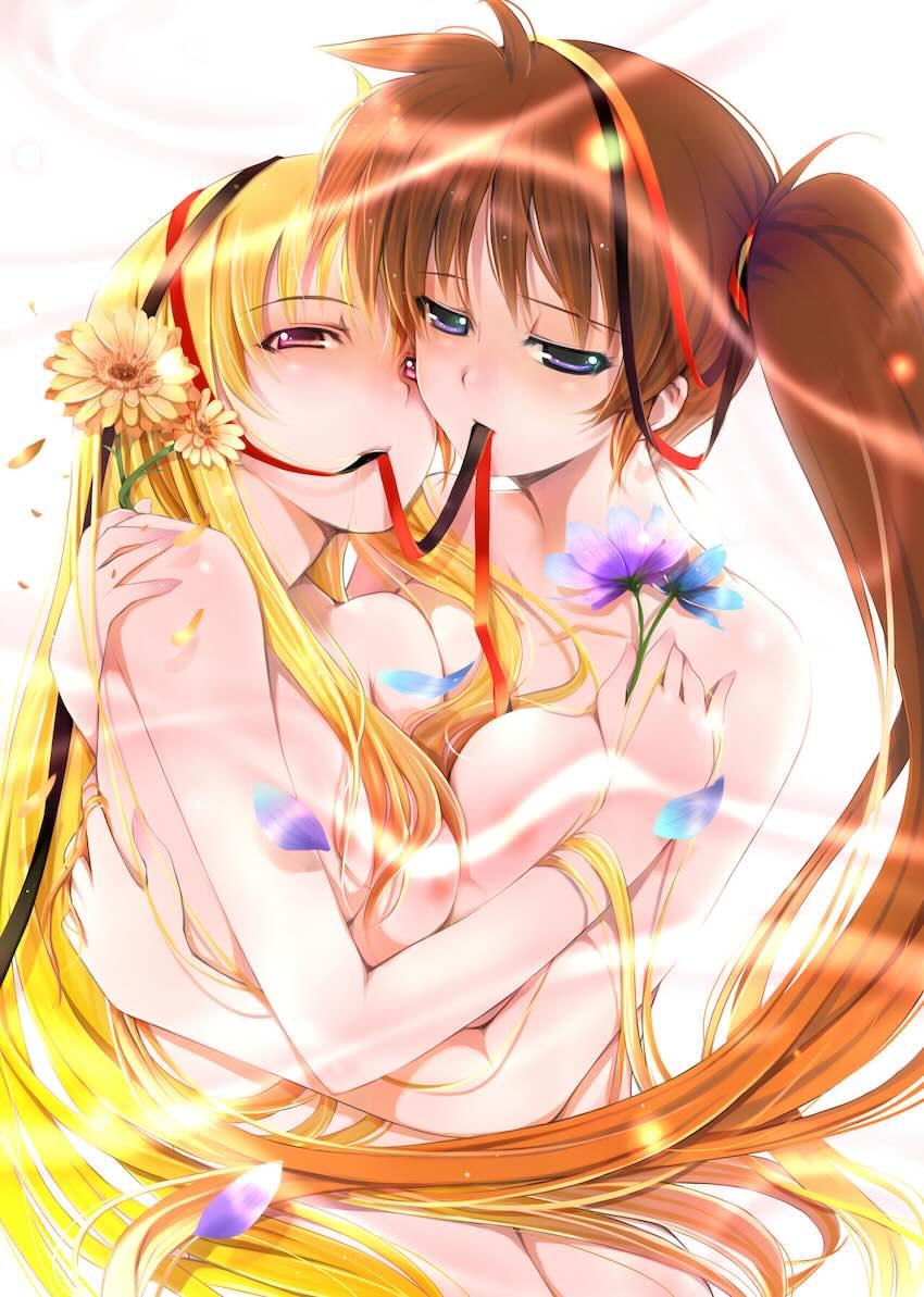 フェイトとなのはの双頭ディルドレズえっちほかフルカラーイラスト集 <> 037