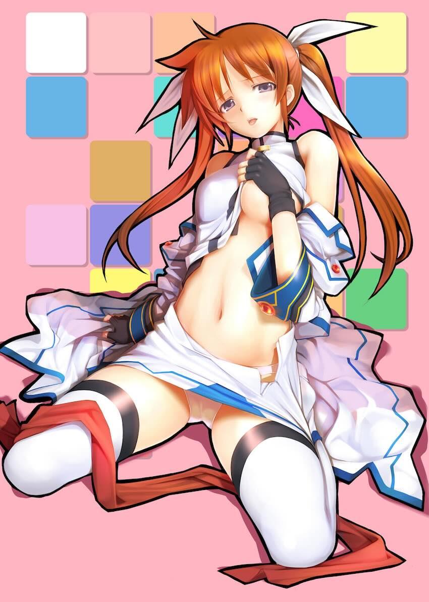 フェイトとなのはの双頭ディルドレズえっちほかフルカラーイラスト集 <> 041