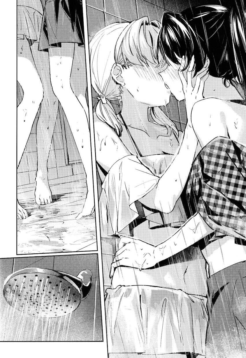 ビーチのシャワールームで百合えっちする村野さやかと日野下花帆 <> 016