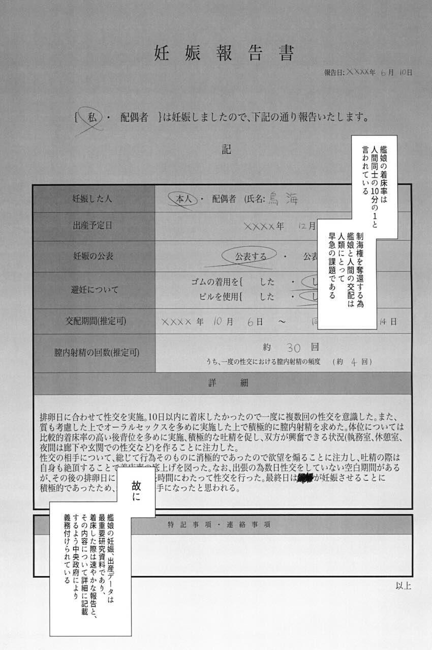 鳥海が既婚者提督を誘惑して逆NTRセックスで子作りする本 <> 002