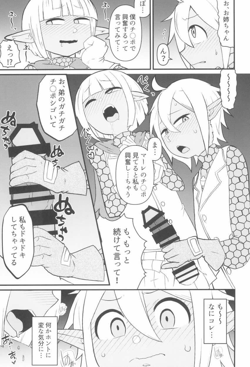 発情期を迎えた男の娘マーレにお願いされ性欲処理を行うことになった双子姉アウラ <> 008