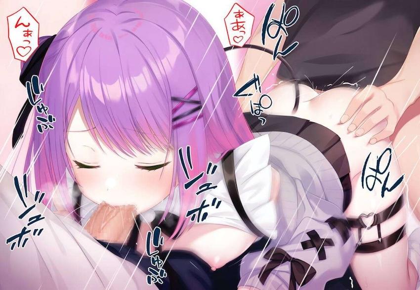 常闇トワにフェラとバックから同時射精！ <> 005