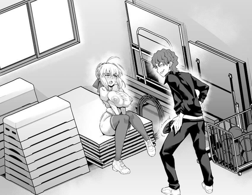 ハイレグエロエロ体操服でおちんぽ媚び媚び受精ックスするセイバー！ <> 012