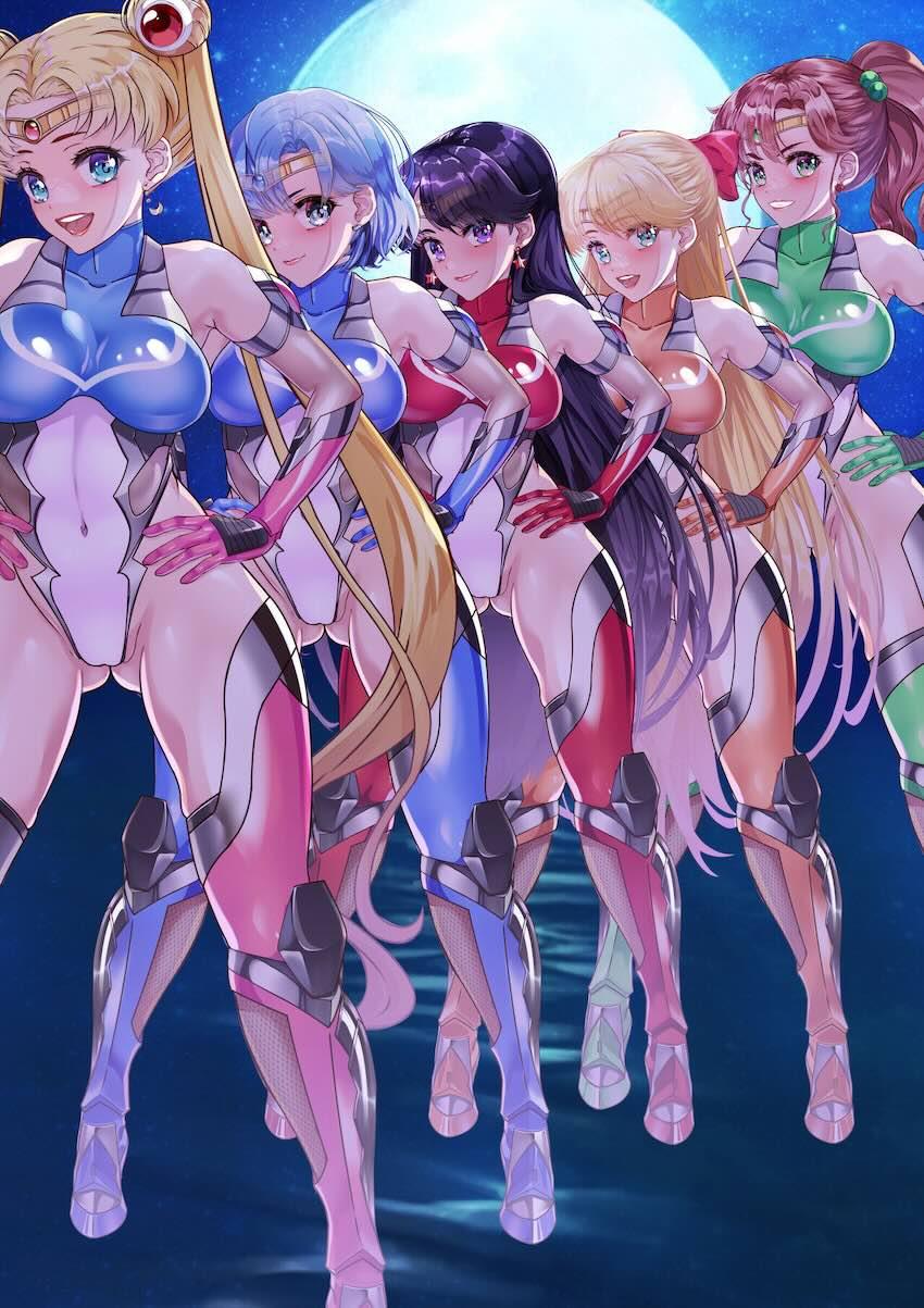 【後編】生意気ムーン娘たちを緊縛調教で躾けるスケベおじさん！ <> 092