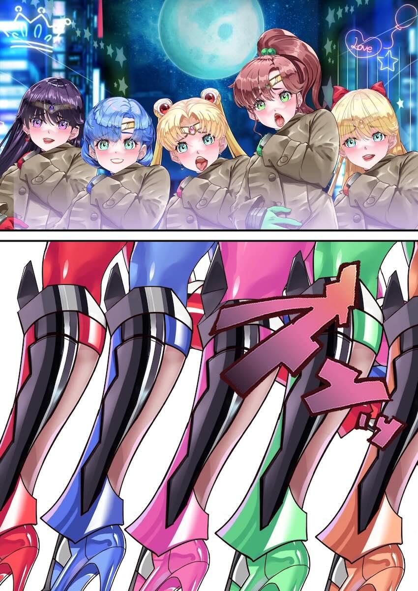 調教されて幸せそうなマゾ豚セーラー戦士たち！ <> 100
