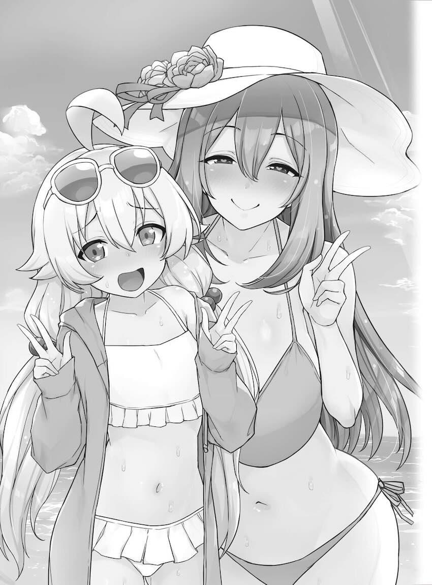 ホシノ＆ノノミと無人島で発情濃厚交尾！ <> 002