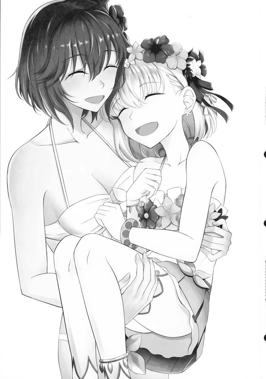 カーマとぐだ子がプールで百合えっち <> 002