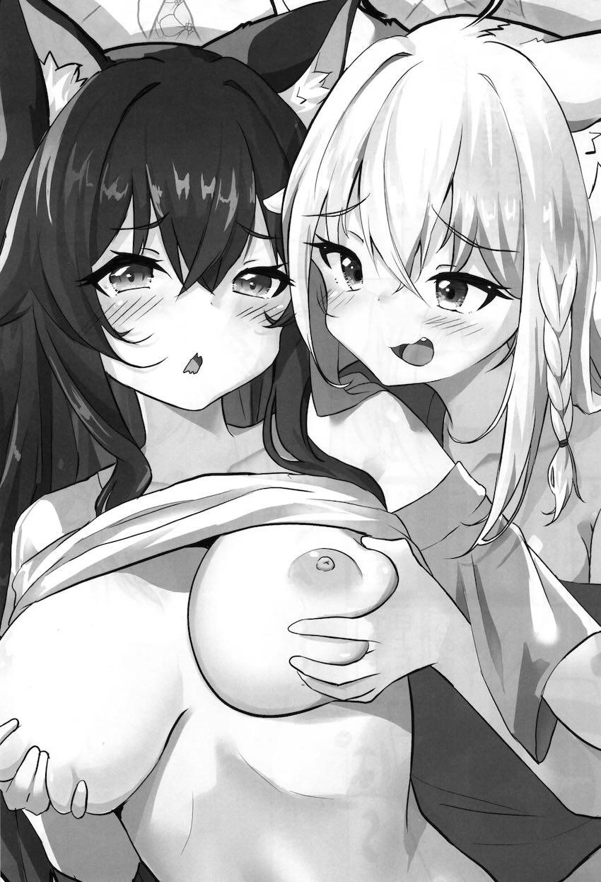 フブキとミオのふたなりラブラブレズセックス！ <> 002