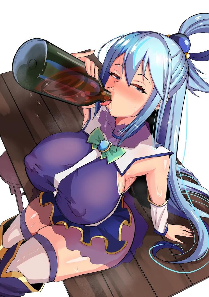 ビッチ女神アクアの二穴乱交！ <> 020