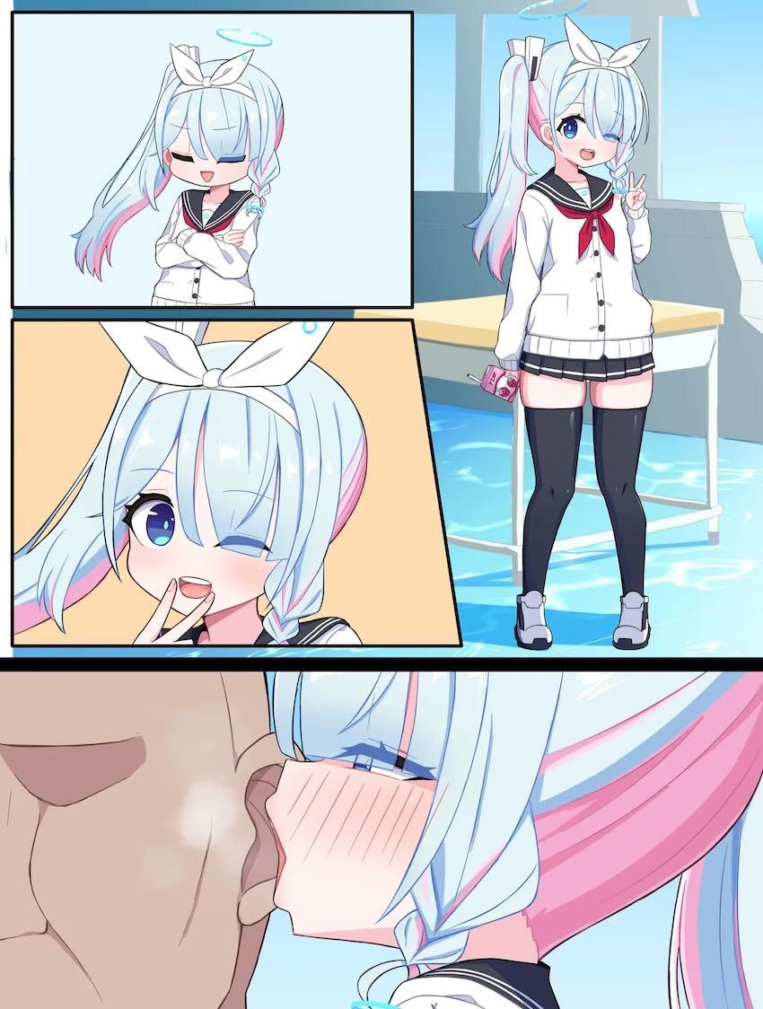 ロリ痴女アロナちゃんの誘惑に負ける先生 <> 008