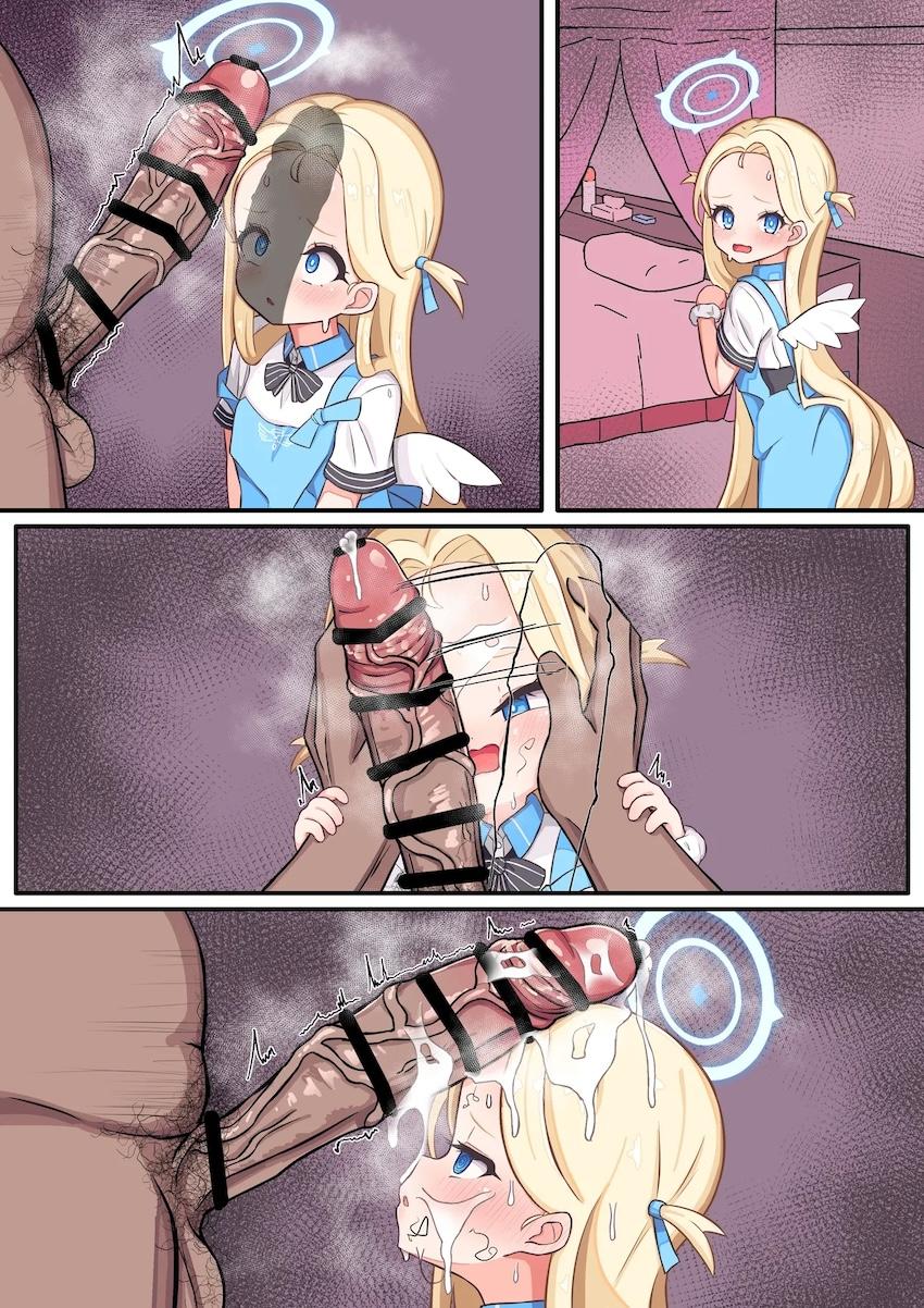 ソラちゃんのかわいいお顔に汚ちんぽ擦り付けて顔射する <> 004
