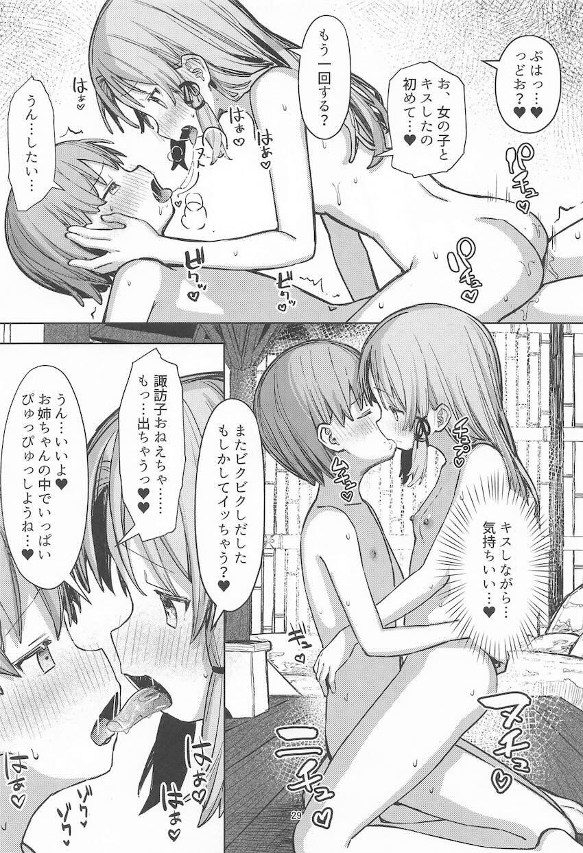 迷子ショタを温泉に連れ込んでロリショタ筆下ろしエッチする諏訪子お姉ちゃん <> 028