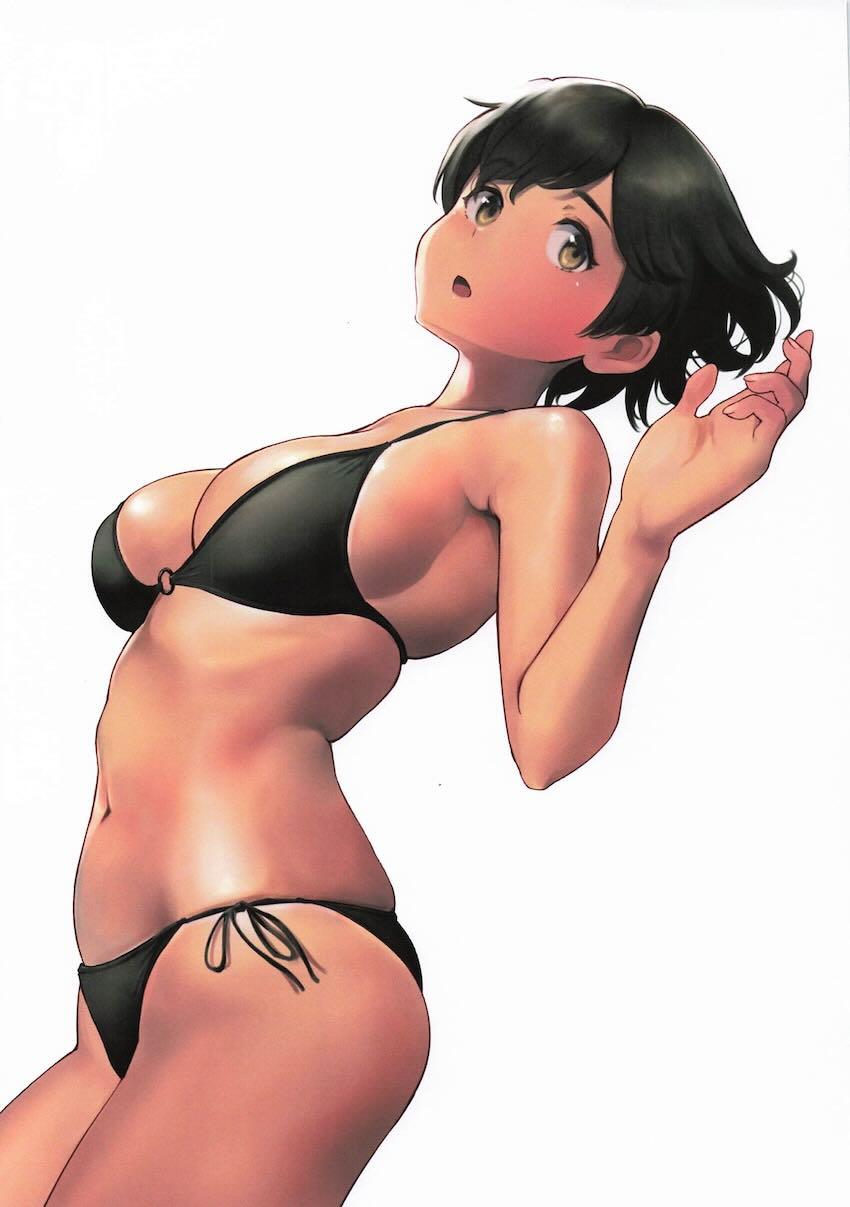 健康褐色ボディが眩しい！川でふたなり百合えっちする飛龍と蒼龍！ <> 003