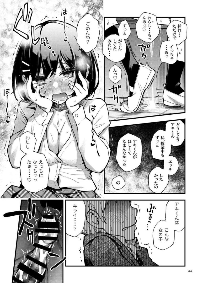 お互いはじめての彼女彼氏。初々しい学生カップルが初体験を機に変態性に目覚めていく話 <> 044