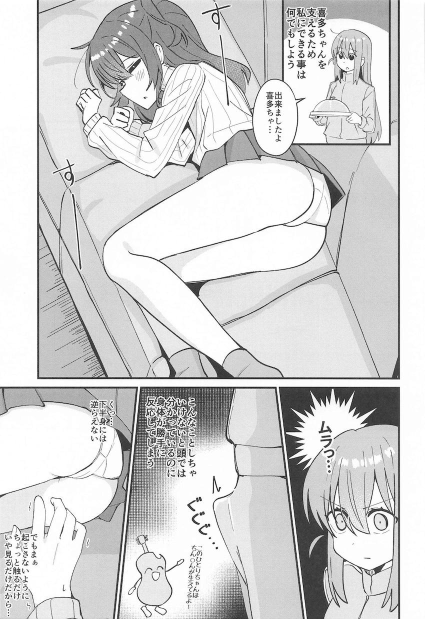 高校卒業後の喜多ちゃん×ひとりちゃん(ふたなり)の同棲百合えっち本 <> 006
