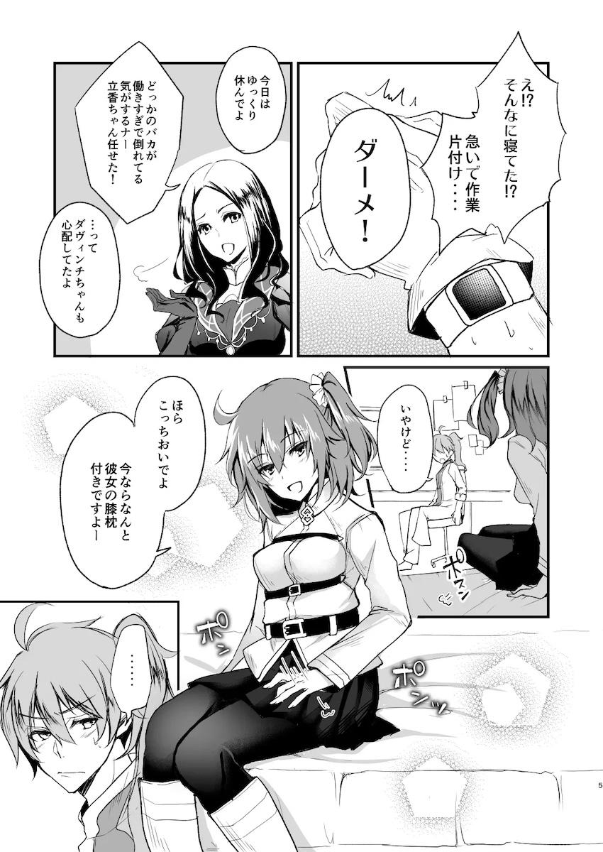 ぐだ子とロマンのゴムエッチ！ <> 004