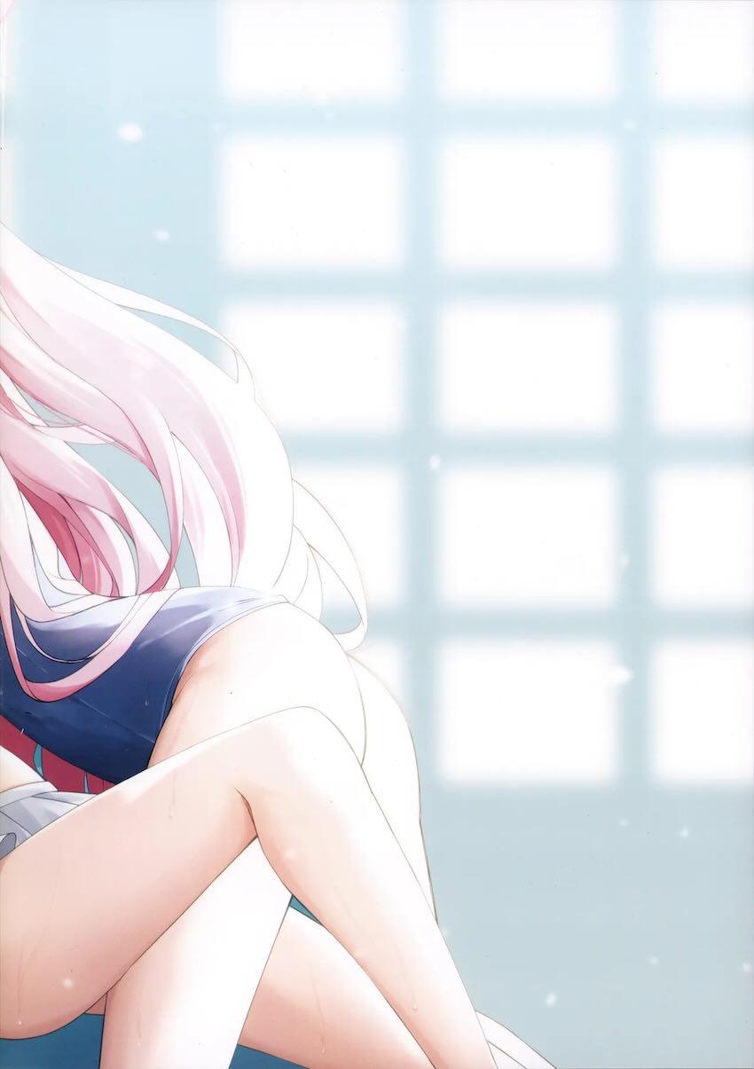 ホシノとヒナの水着交換☆イチャラブ3Pセックス！ <> 049