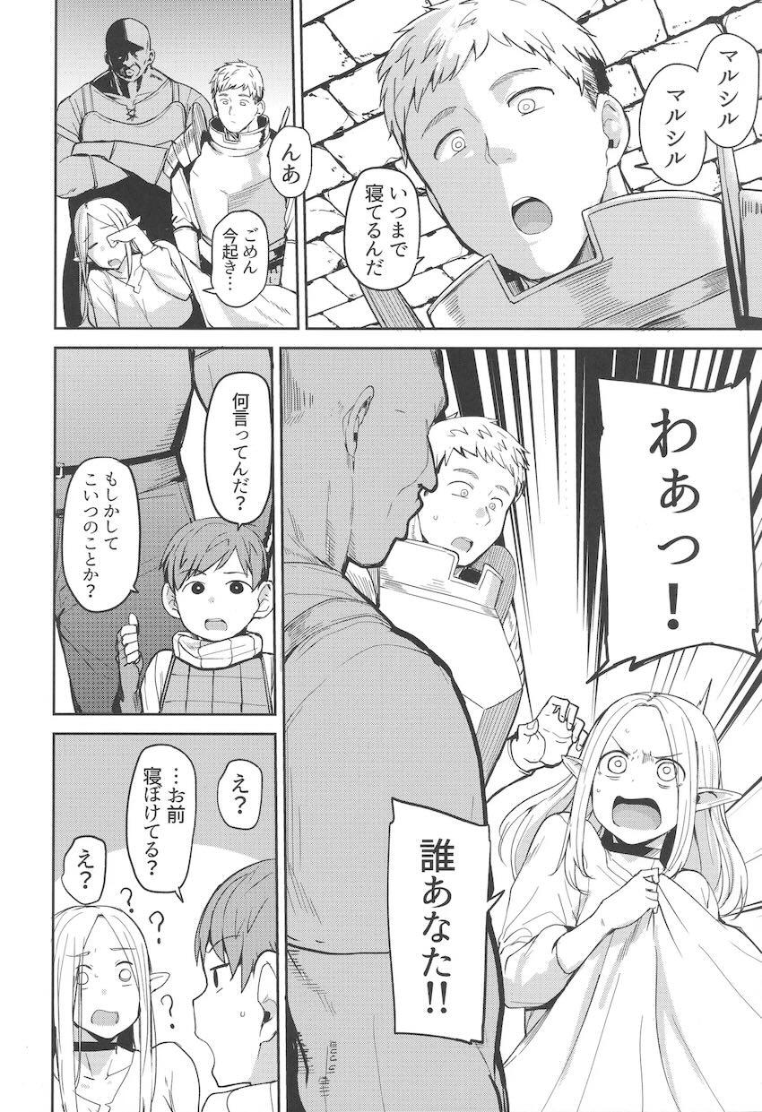 爆乳エルフのマルシルがおじさんに媚薬盛られて堕とされる本 <> 003
