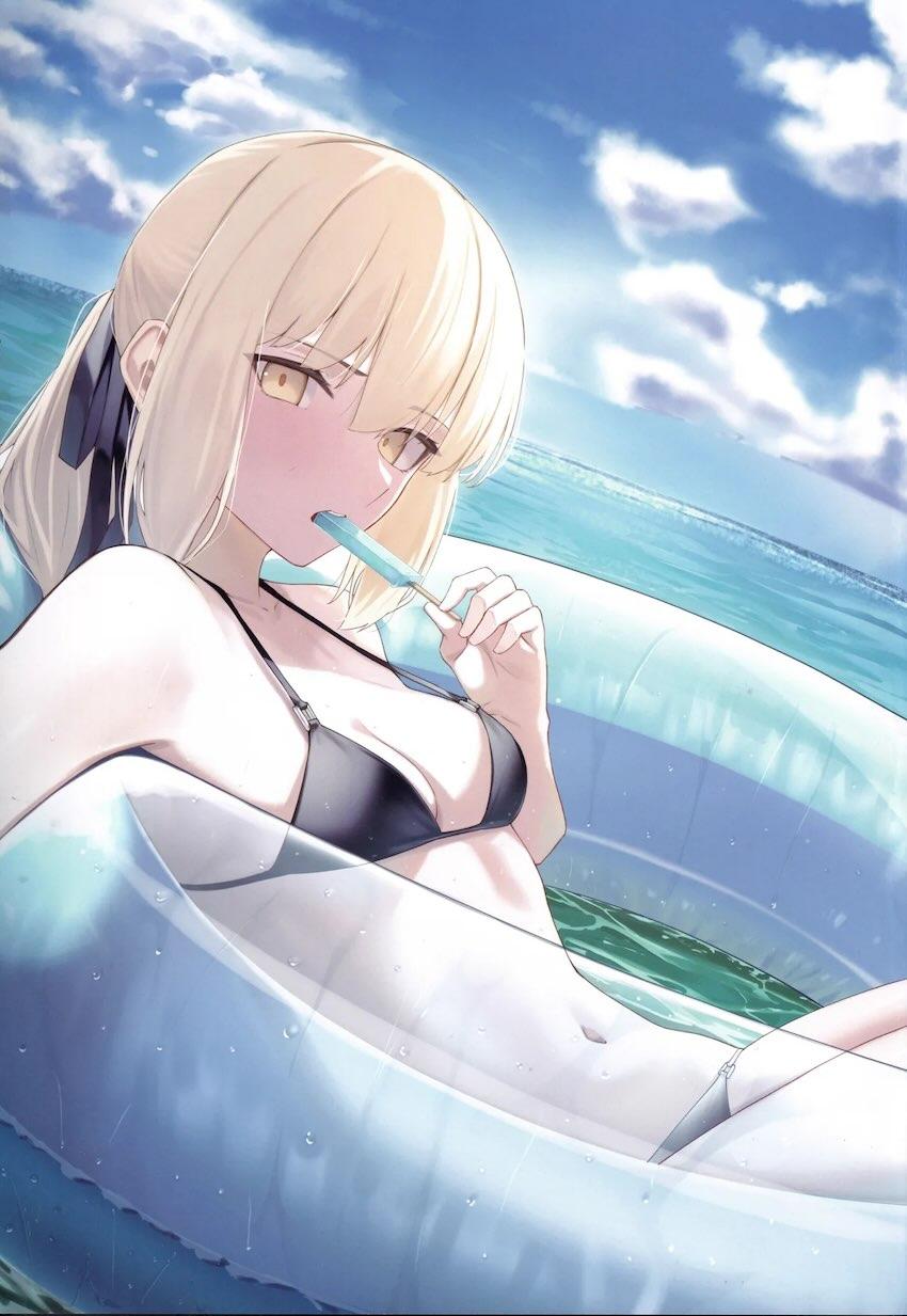 透き通るような白肌が美しいアルトリア・オルタと全裸えっち！ <> 024