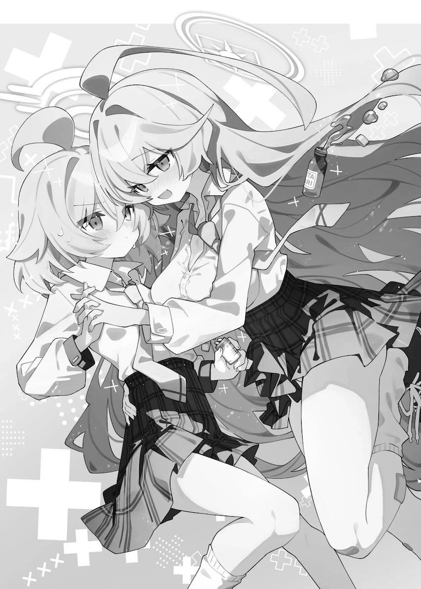ユメ先輩とホシノのふたなり中出しレズセックス！2 <> 002
