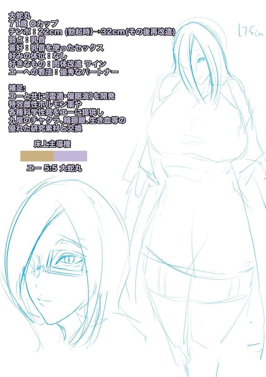 ど淫乱女体化便器大蛇丸 <> 023