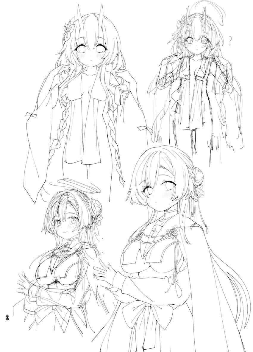 180p超えブルアカラフイラスト総まとめC105 <> 057
