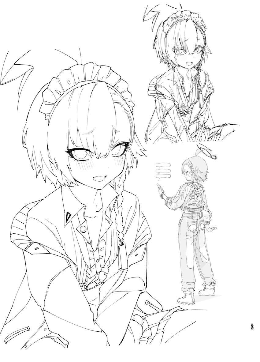 180p超えブルアカラフイラスト総まとめC105 <> 058