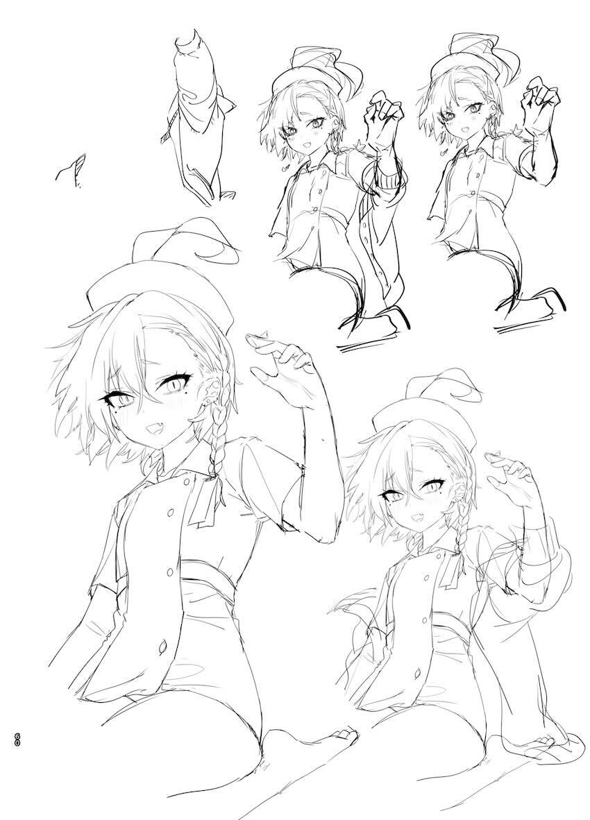 180p超えブルアカラフイラスト総まとめC105 <> 059