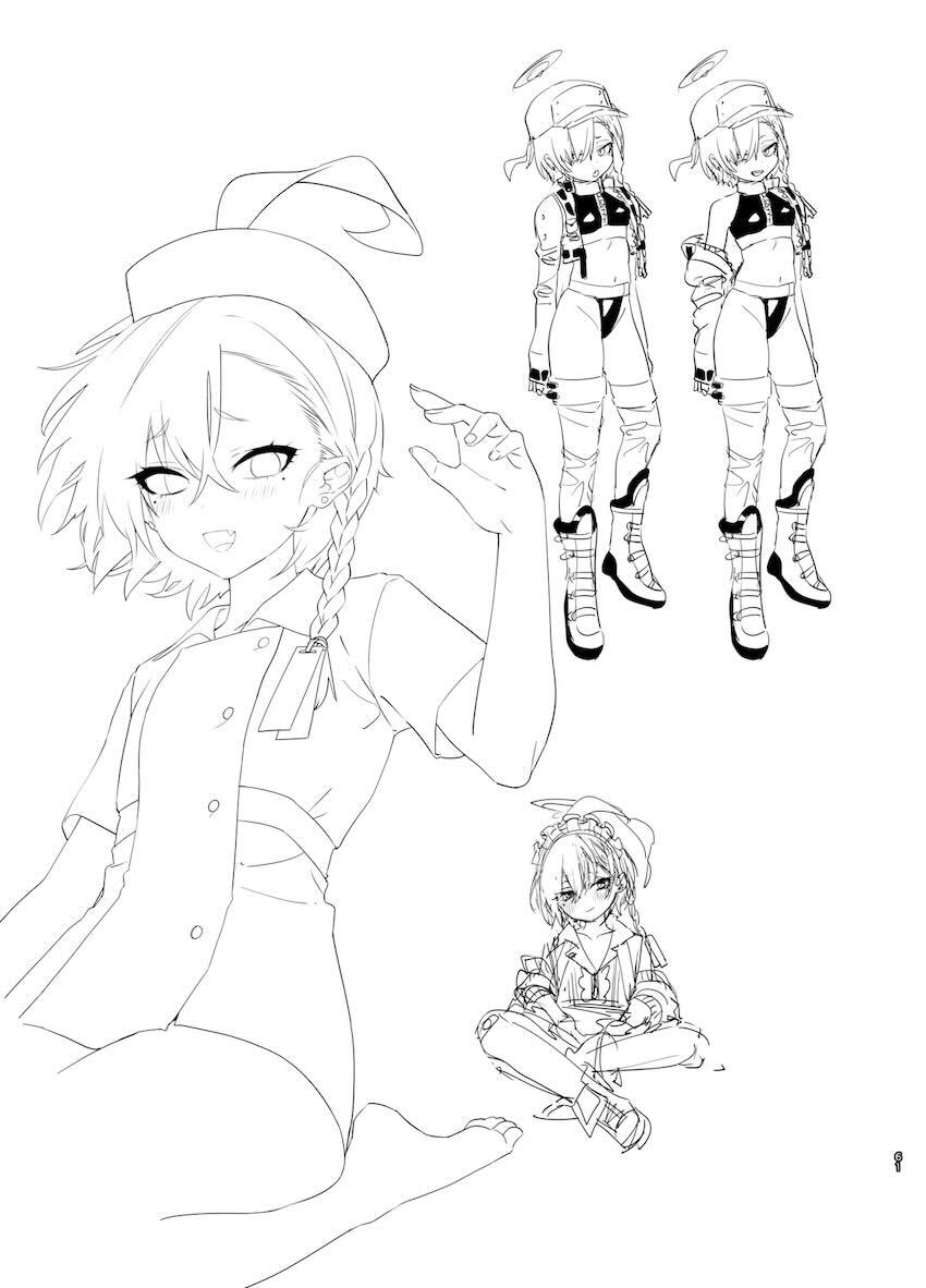 180p超えブルアカラフイラスト総まとめC105 <> 060