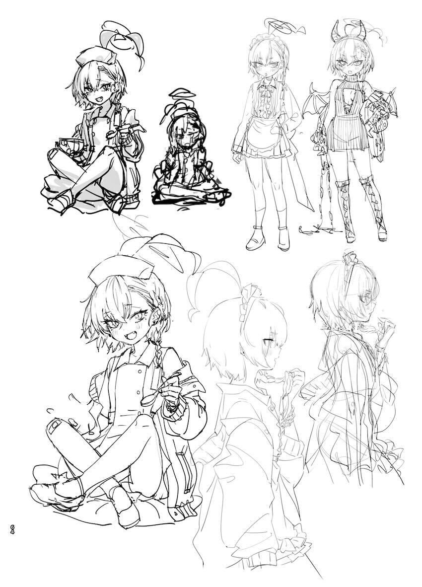 180p超えブルアカラフイラスト総まとめC105 <> 063