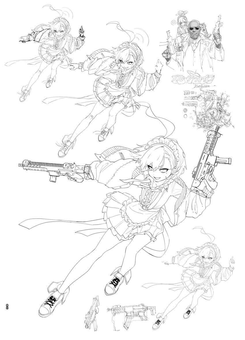 180p超えブルアカラフイラスト総まとめC105 <> 079