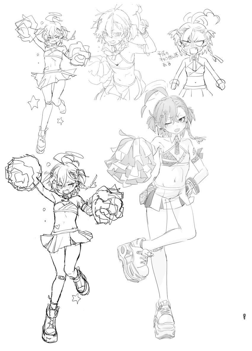 180p超えブルアカラフイラスト総まとめC105 <> 080