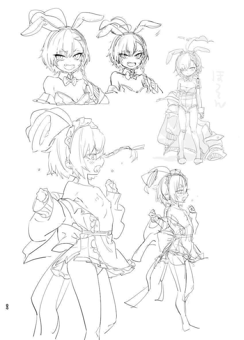 180p超えブルアカラフイラスト総まとめC105 <> 093