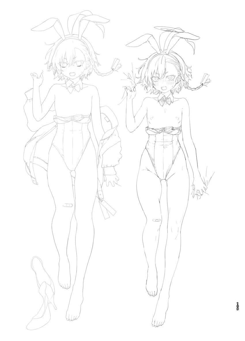 180p超えブルアカラフイラスト総まとめC105 <> 108