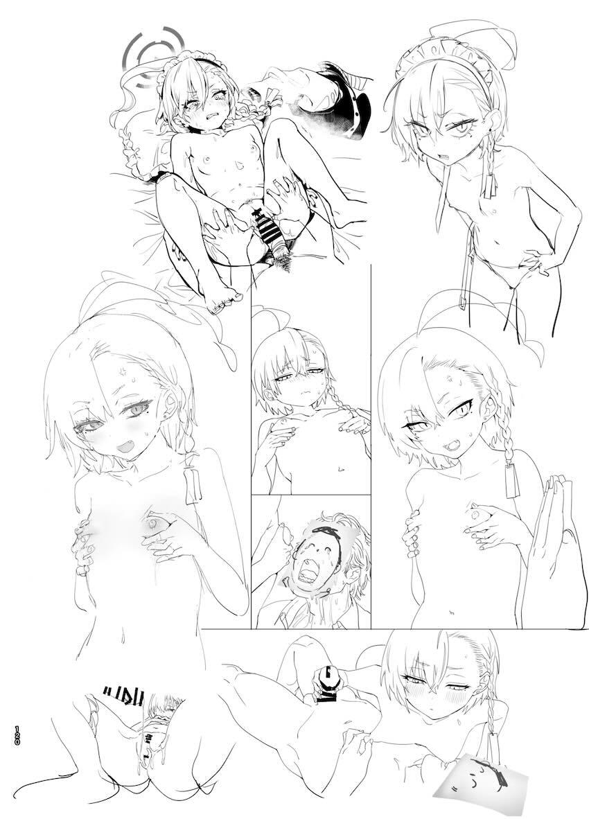 180p超えブルアカラフイラスト総まとめC105 <> 119