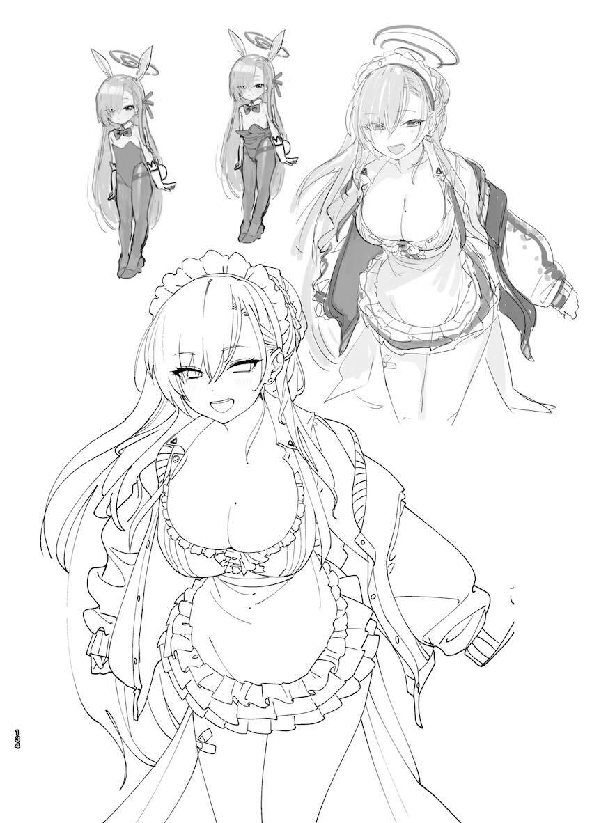 180p超えブルアカラフイラスト総まとめC105 <> 133