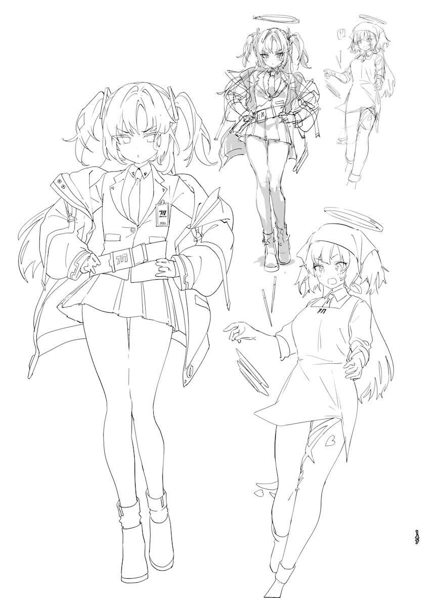 180p超えブルアカラフイラスト総まとめC105 <> 146