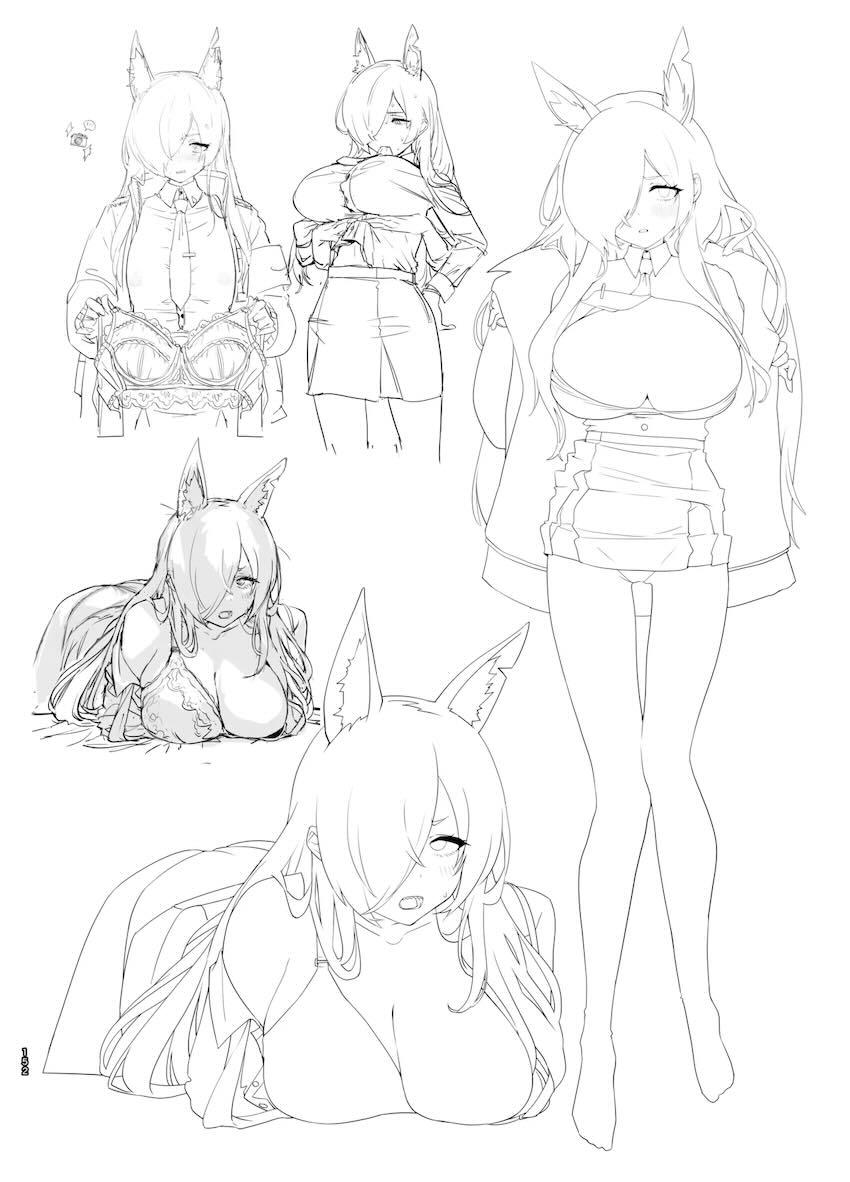 180p超えブルアカラフイラスト総まとめC105 <> 151