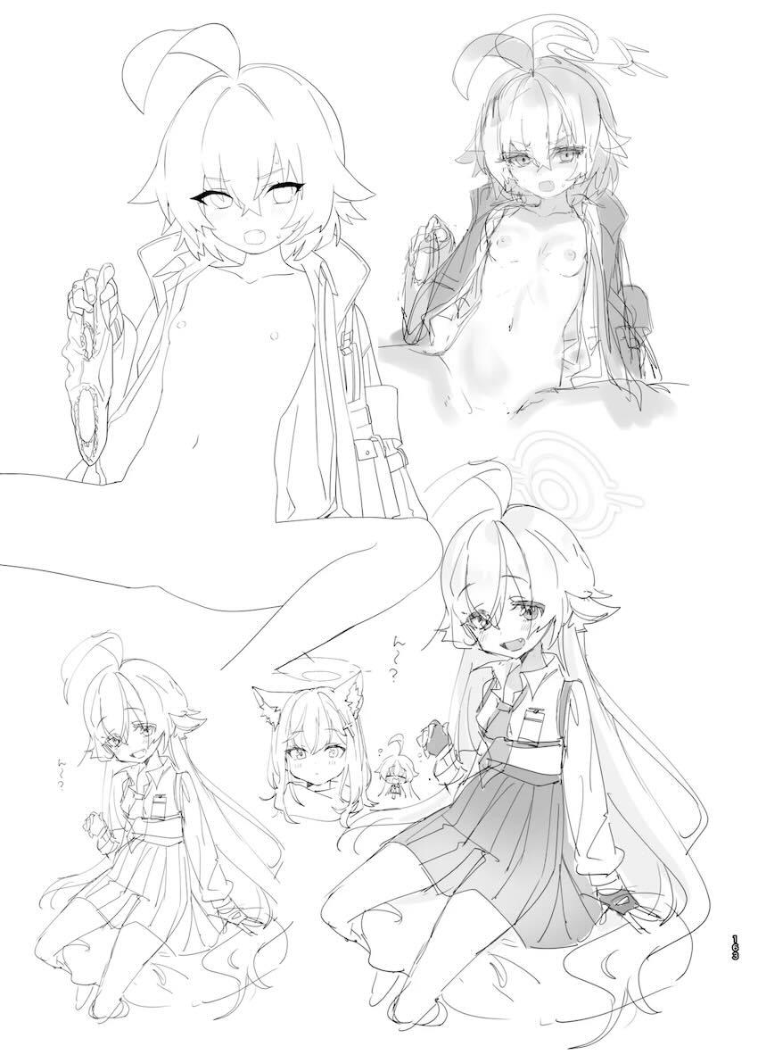 180p超えブルアカラフイラスト総まとめC105 <> 162