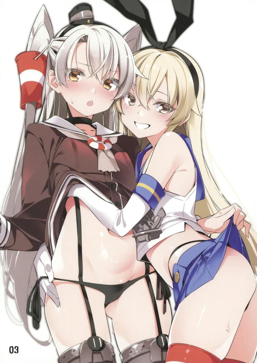 艦娘ちゃんたちのおぱんつ覗き込むフルカラーイラスト集 <> 002