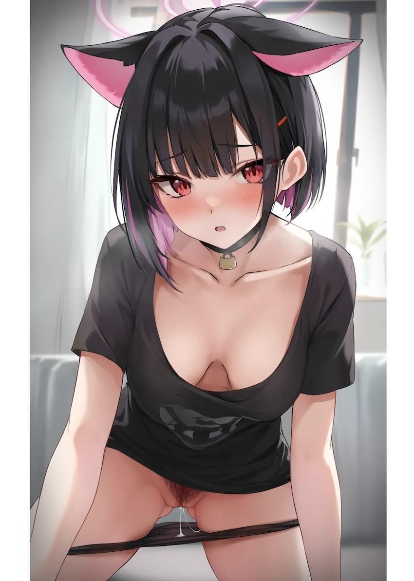 ブルアカの美少女ヒロインたちがぬぎぬぎ☆くぱぁおまんこ見せてくれるフルカラーイラスト集 <> 019