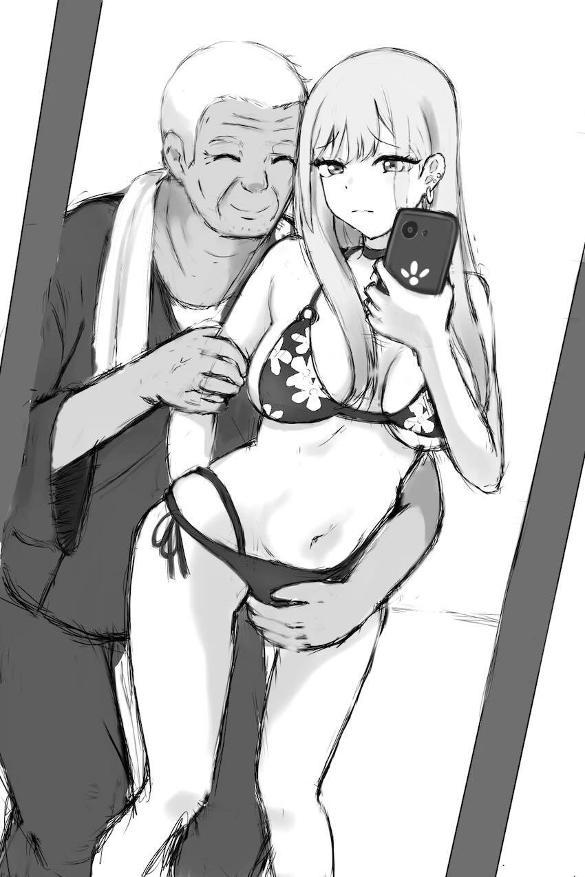おじいちゃんに膣のサイズまで測られちゃうマリンちゃん <> 002