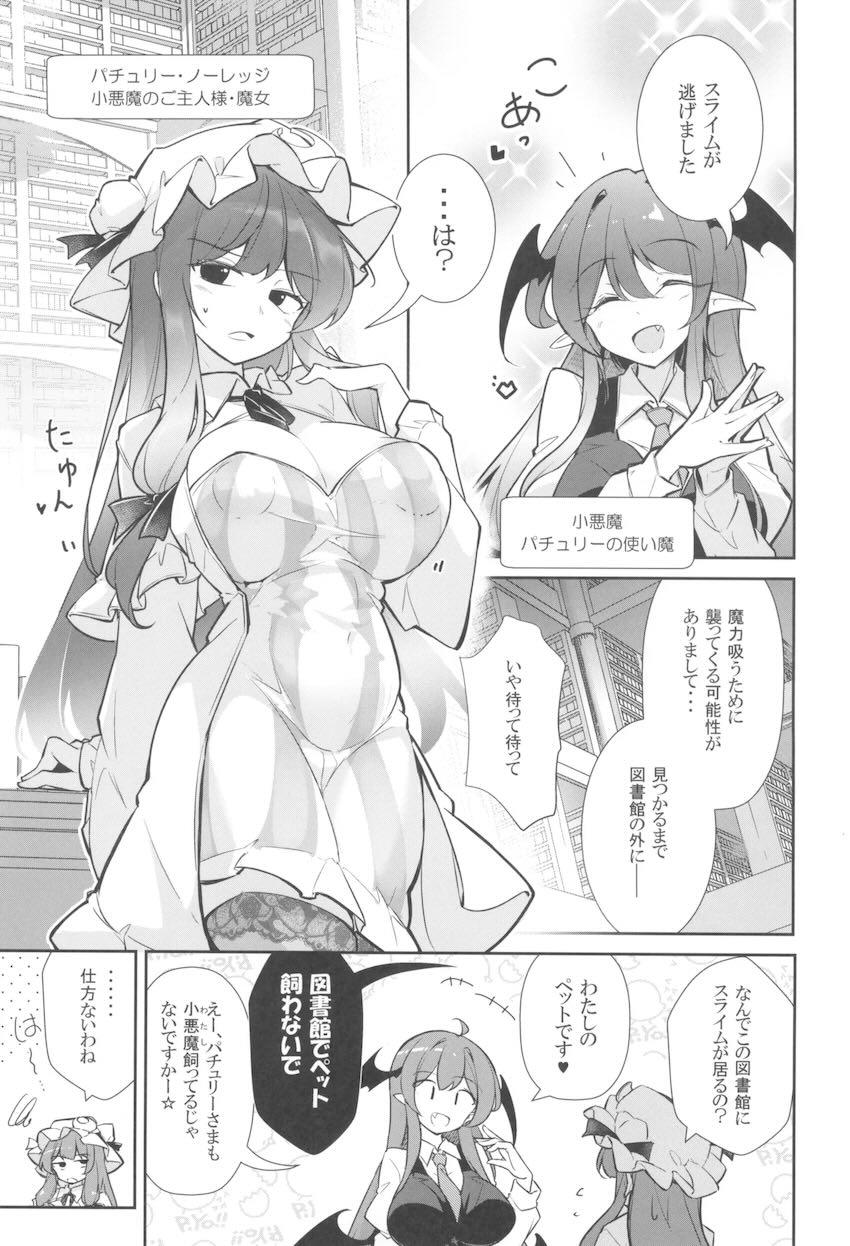 媚薬スライムでトロアヘになったパチュリー様をふたなりチンポでパコるッ！ <> 002