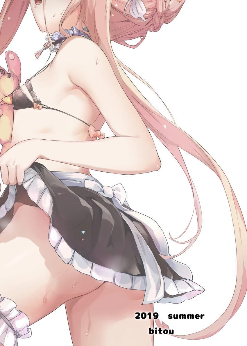 ペットたちのお世話をするアビーちゃん <> 016