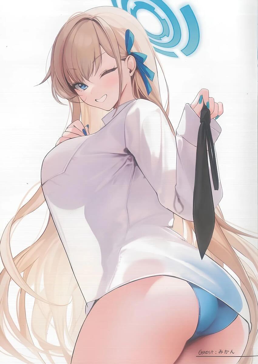 美巨乳アスナのグラビアイラスト集 <> 016